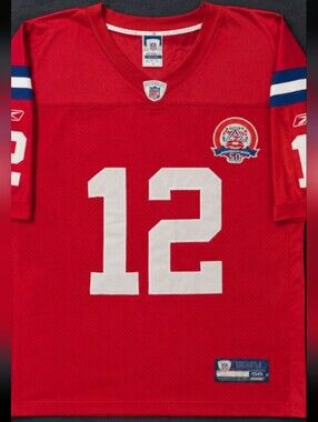 Reebok NFL Equipment Authentic Tom Brady Patriots jersey AFL 50th Rare Size 56